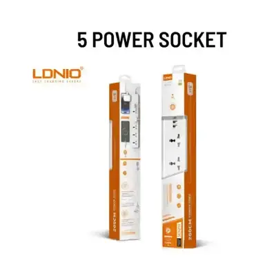 LDNIO SC5319 Power Strip Multi Protection with 5 AC Outlets + 2...